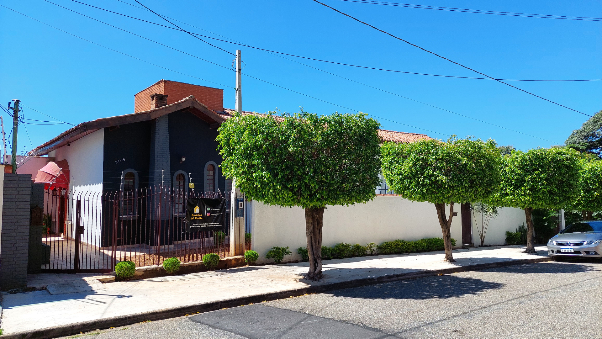 Fachada dos Estúdios Jardim Emília em Sorocaba